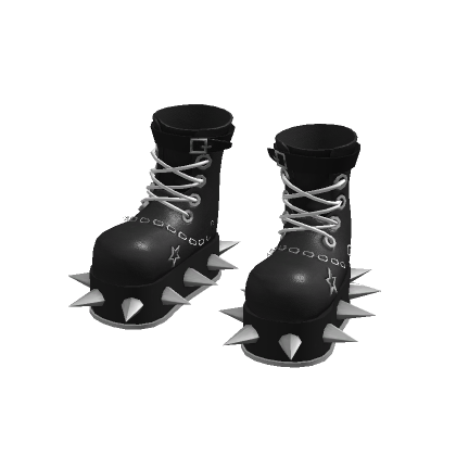 Black Gothic Spiked Boots
