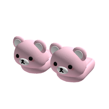 Pink Bear Slippers