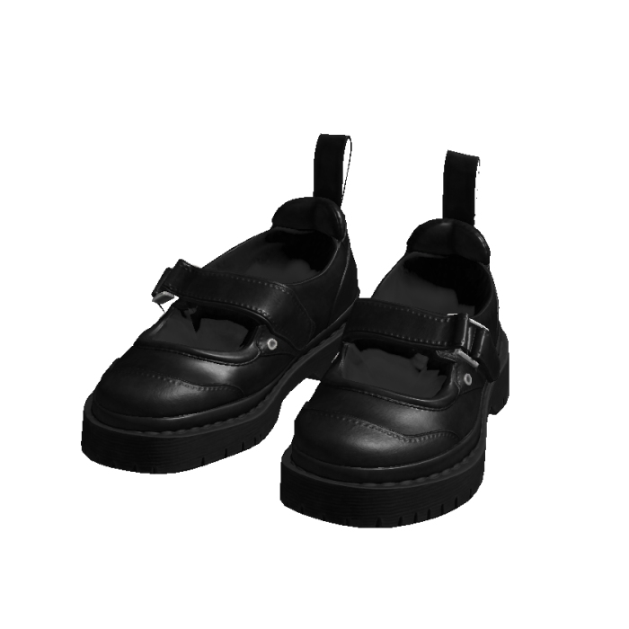 Black Mary Janes Platform Shoes