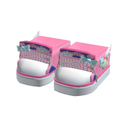 ♡ Cute mezzo baby pink strawberry sneakers