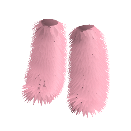 pink chunky fur boots