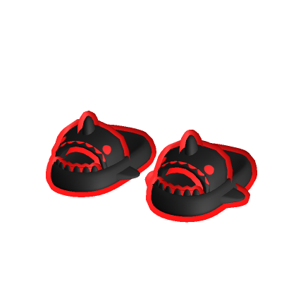 red black cartoony shark slides