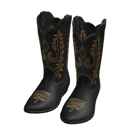 American Cowboy Boots (Western & Black)