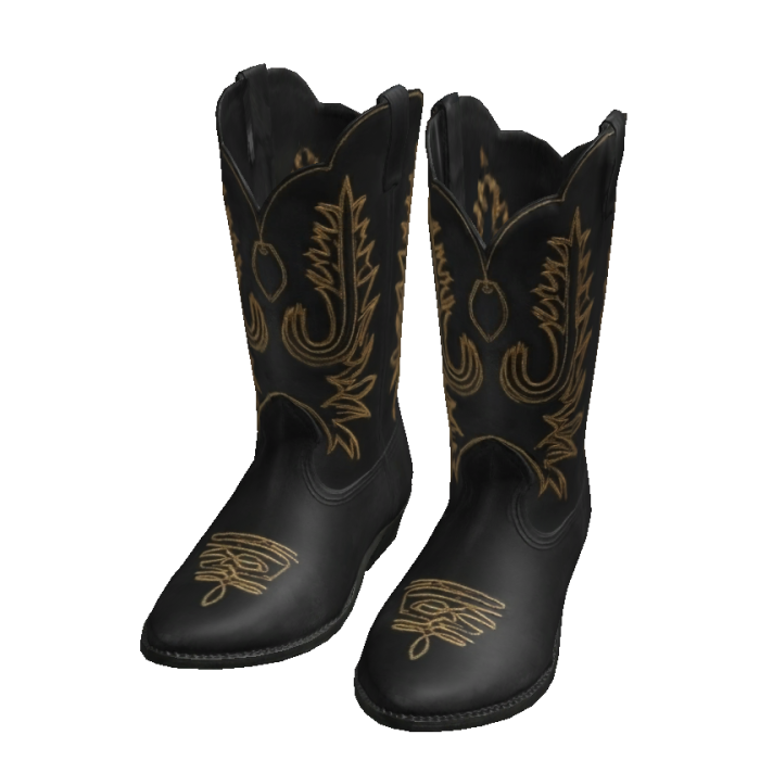 American Cowboy Boots (Western & Black)