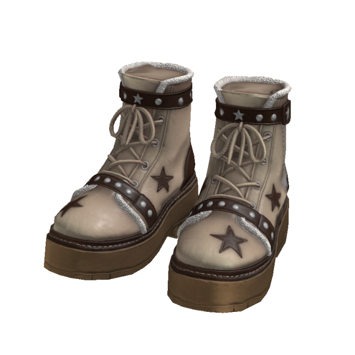 Brown Star Charm Boots ⭐
