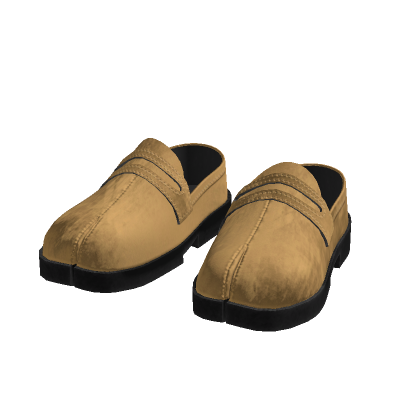 Tabi Suede Loafers in Beige thumbnail