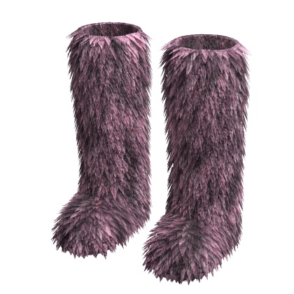 y2k fur boots (long) thumbnail