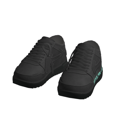Grey Graffitti Designer Sneakers