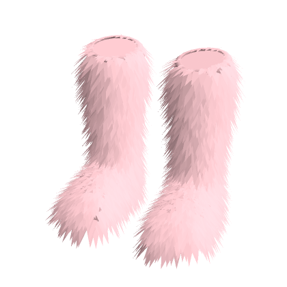 Salmon Pink Fuzzy Shoes