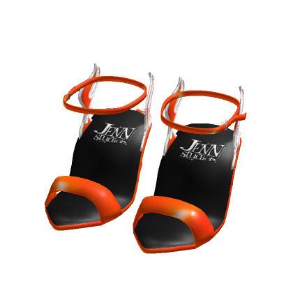 Couture Flame Heels Orange/White - It Girl