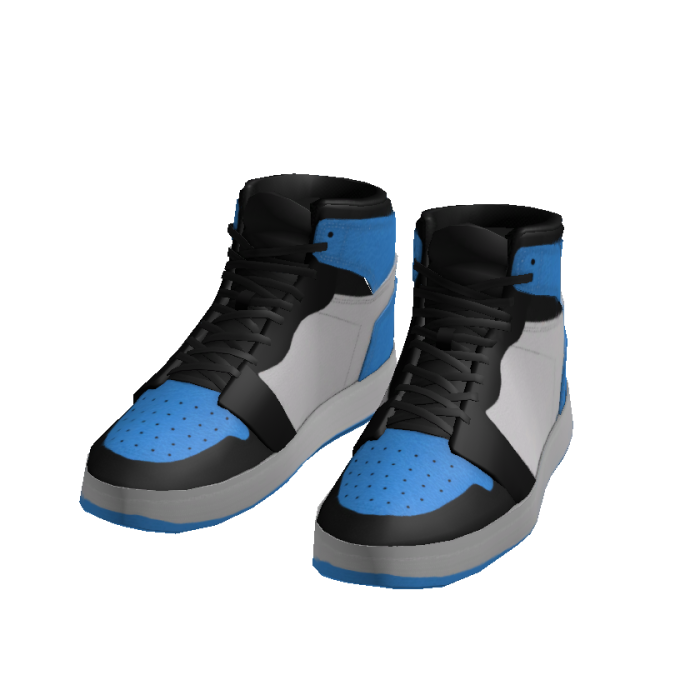 Blue Basketball High-Tops