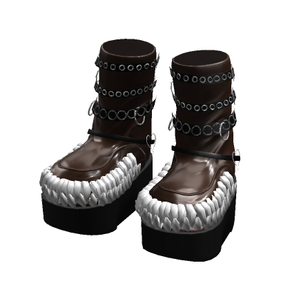 Brown Goth Boots thumbnail