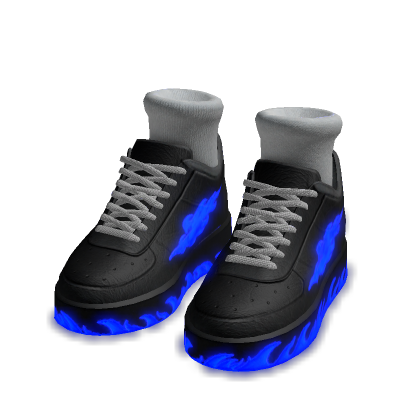 Emissive Flame Shoes Blue