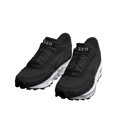 Black Streetwear Chunky Runner Sneakers Y2K