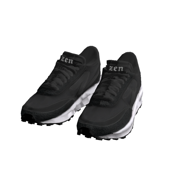 Black Streetwear Chunky Runner Sneakers Y2K