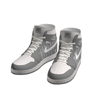Grey Designer Dyor High Top Sneakers Shoes