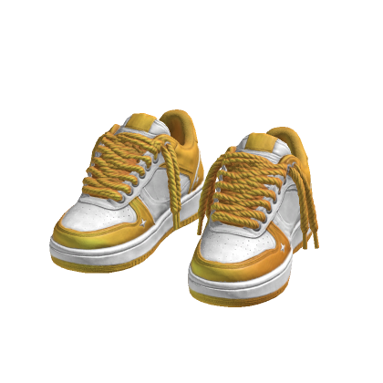 Y2K Chunky Lace Sneakers (Yellow) thumbnail
