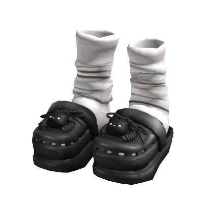 [fendudu]Bear Cub Denim-shoes(black)