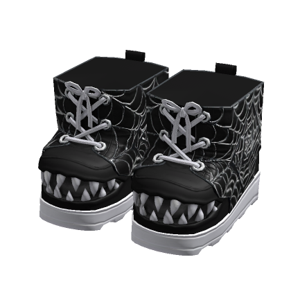 Beetle Mouth Shoes Black White