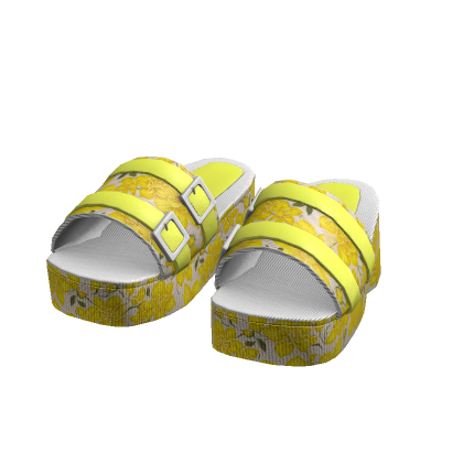 floral platform sandals thumbnail
