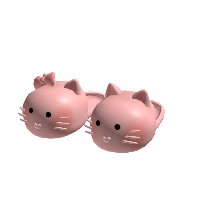 Cute Cat Slippers Pink[MAX]