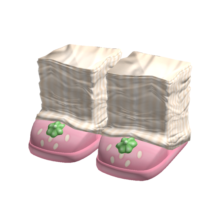 🍓 Strawberry Pink Slipper Knit Leg Warmers