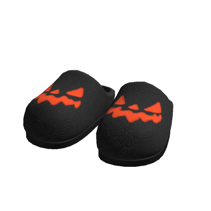 Black Halloween Slippers thumbnail