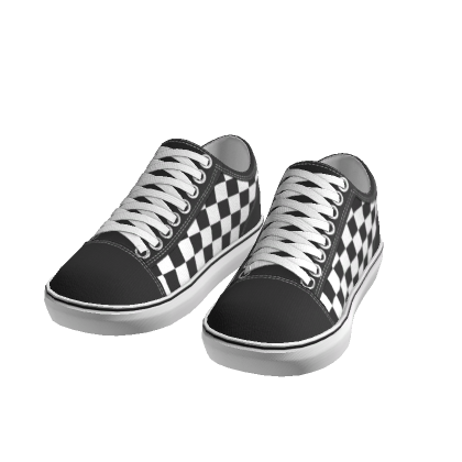 black sneakers checkered thumbnail
