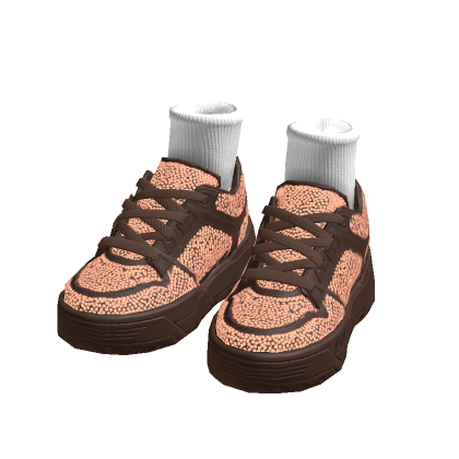 Brown GLOWING Chunky Sneakers w/ Socks