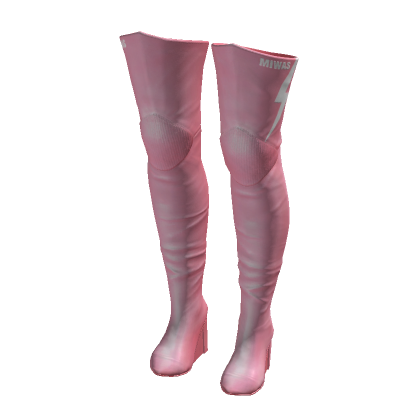 Pink Street lightning boots