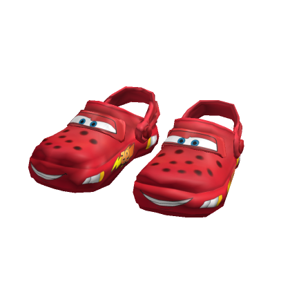 Lightning McQueen Crocs Back Strap Down thumbnail