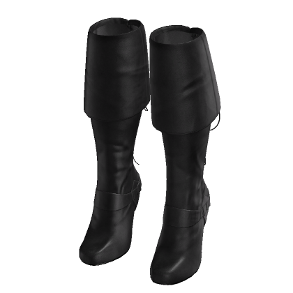Horn Pirate Boots (Black)