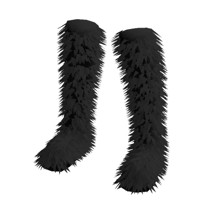 ✅Long Black Fur Boots✅