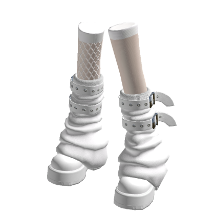 Punk Cat Set Shoes white