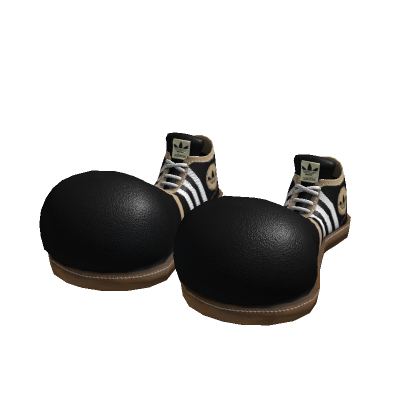 Adidas x WhoseTrade Vintage Black Clown Shoes Adidas x WhoseTrade Vintage Black Clown Shoes