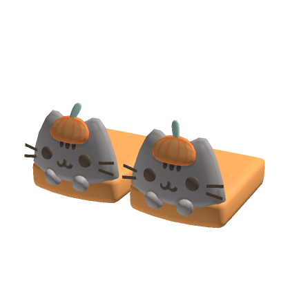 Halloween pumpkin pusheen slippers (1.0 Boy)