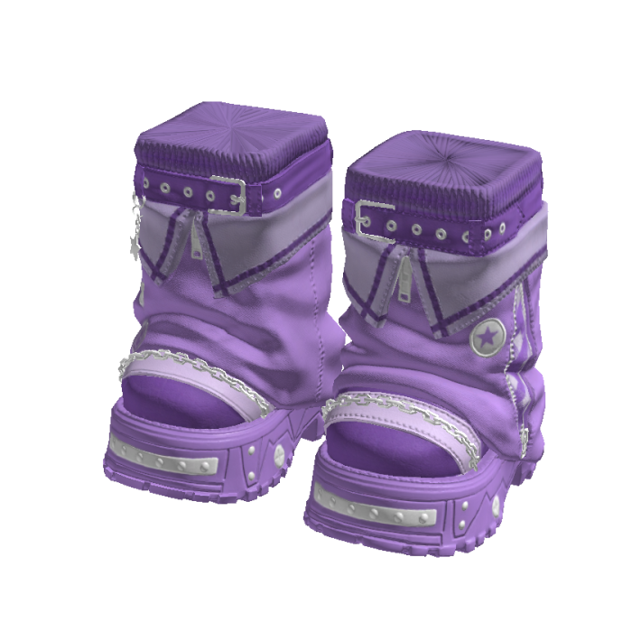 Y2K Stylish Arctic Boots Lavander
