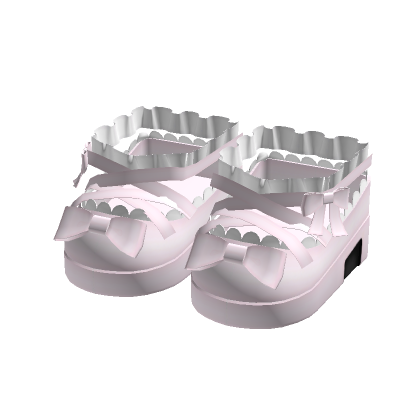 ꒰: ruffled platform ribbon shoes