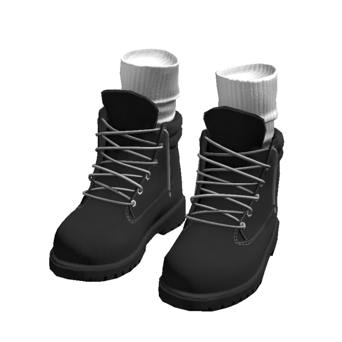 Black Urban Winter Work Boots w/ Socks