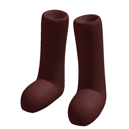 Dark Red Fur Boots Y2K thumbnail