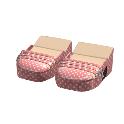 pastel polka dot high heels thumbnail