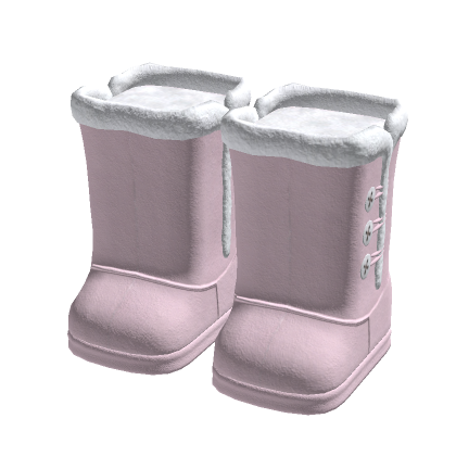 pastel pink cute high fluffy uggs