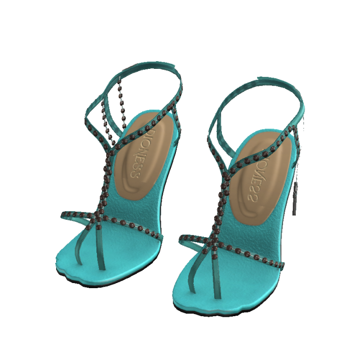 Turquoise Rosary Heels