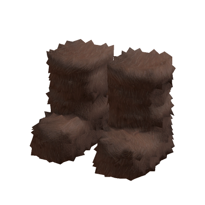 brown fluffy fur boots thumbnail
