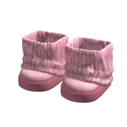 3.0 Boots Leg Warmers Pink Fur Slippers thumbnail