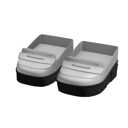 White Platform Loafers