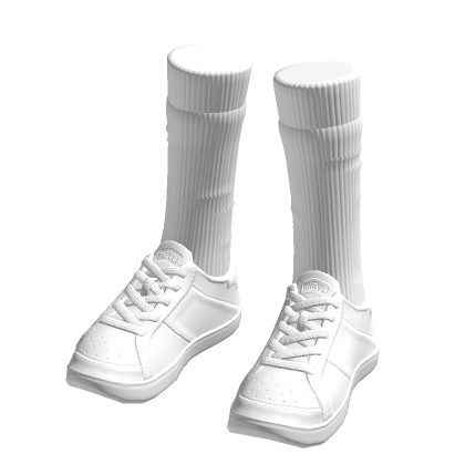 White Sneakers w/ White Socks