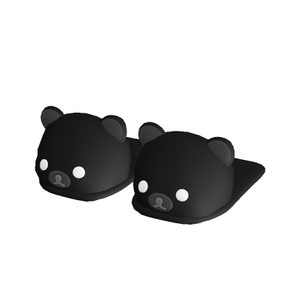 bear slippers black thumbnail