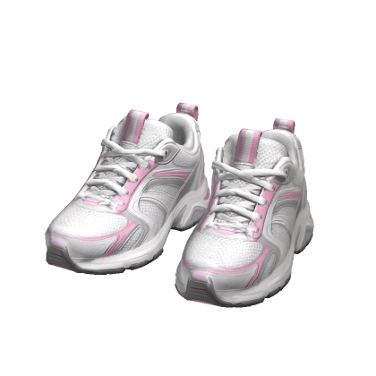Pink & White Runner Shoes