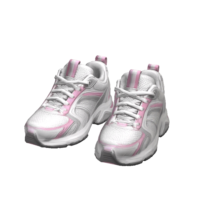 Pink & White Runner Shoes